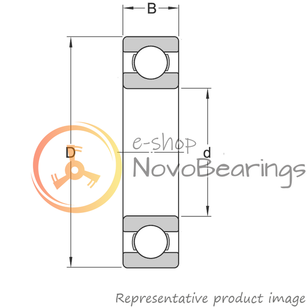 W 6302 SKF Bearing (15х42х13 mm.)