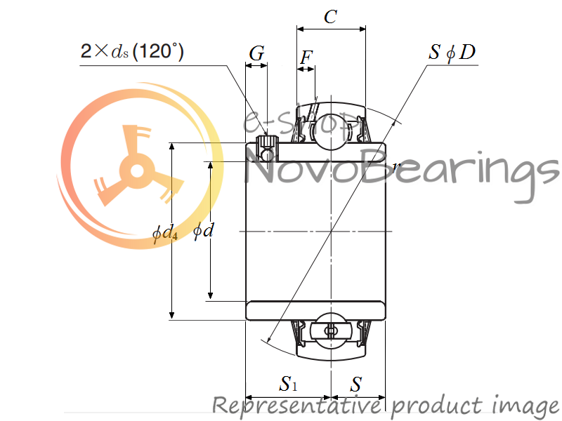 UC305D1 NTN Bearing (25х62х38 mm.)
