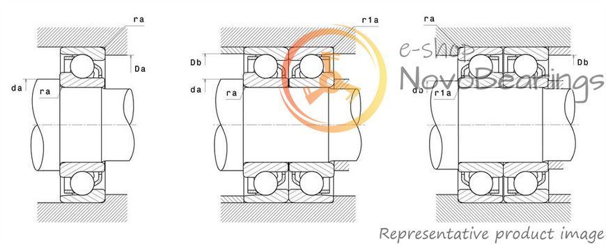 7208BG NTN Bearing (40х80х18 mm.)