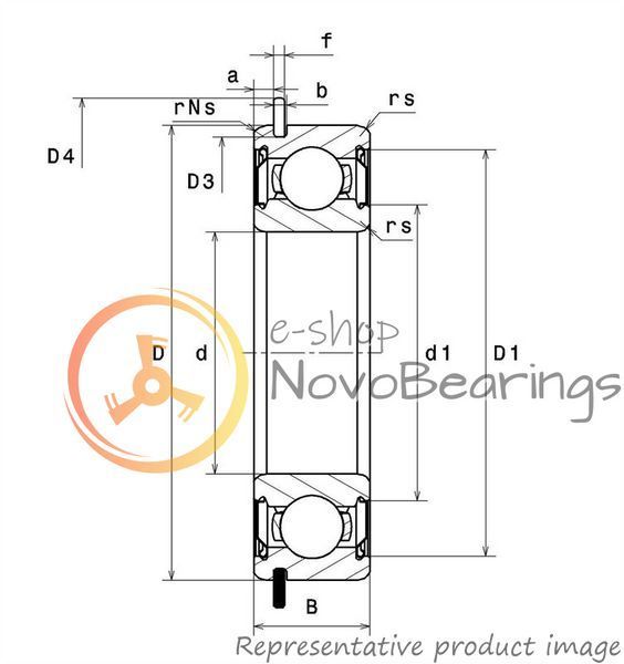 6007NRZZ SNR Bearing (35х62х14 mm.)