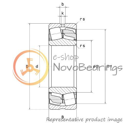 22207EG15W33 SNR Bearing (35х72х23 mm.)