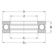 51334 M SKF Bearing (170х280х87 mm.)