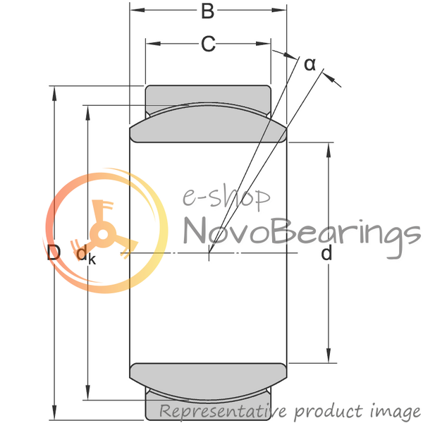 GE 30 C SKF Bearing (30х47х22 mm.)