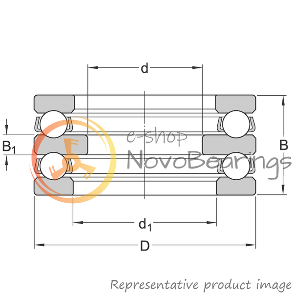 52207 SKF Bearing (30х62х34 mm.)