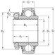 YSP 207-107 SB-2F SKF Bearing (36.513х72х39.7 mm.)