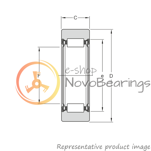 RNA2204XLL/3AS NTN Bearing (25х47х17.8 mm.)