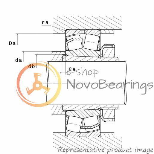 23218EAKW33C3 SNR Bearing (90х160х52.4 mm.)
