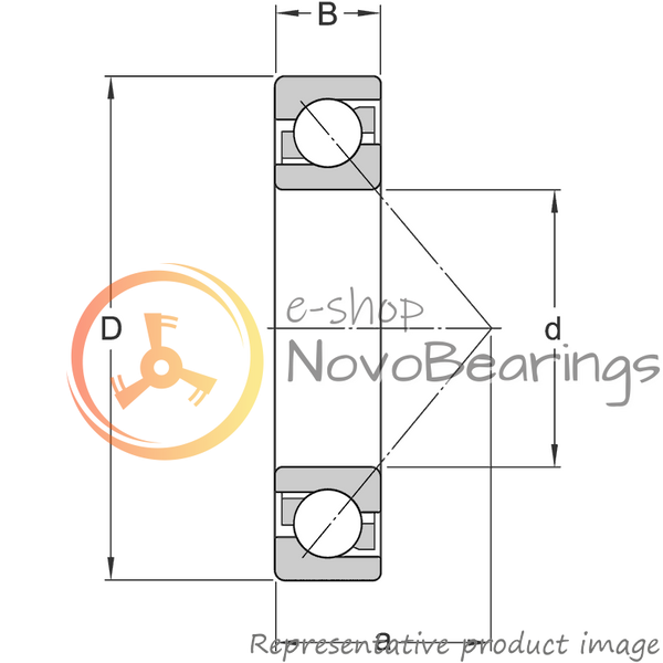 7204 BECBPH SKF Bearing (20х47х14 mm.)