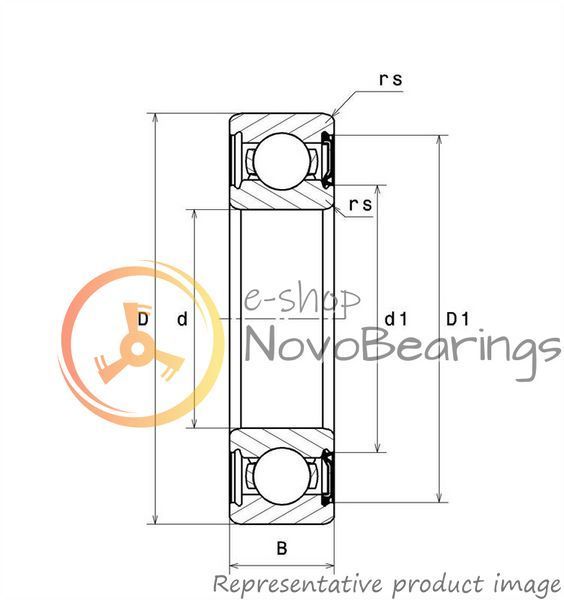 6208E SNR Bearing (40х80х18 mm.)