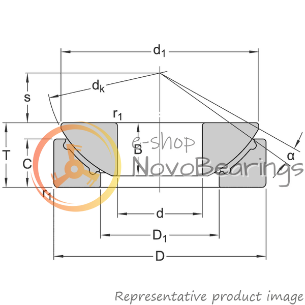 GX 45 F SKF Bearing (45х120х36.5 mm.)