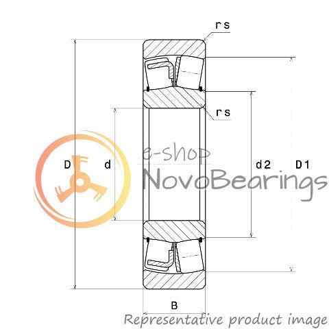 23218BD1C4 NTN Bearing (90х160х52.4 mm.)