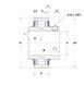 CUC206-20 SNR Bearing (31.75х62х38.1 mm.)