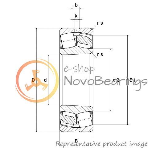 22211EG15KW33C3 SNR Bearing (55х100х25 mm.)