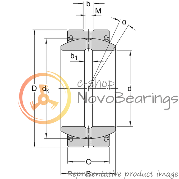 GE 160 ESL-2RS SKF Bearing (160х230х105 mm.)