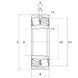 22211EG15KW33C3 SNR Bearing (55х100х25 mm.)