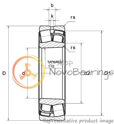 22211EAKW33ZZC3 SNR Bearing (55х100х25 mm.)