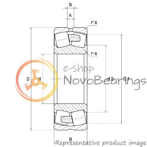 22226EMW33C3 SNR Bearing (130х230х64 mm.)