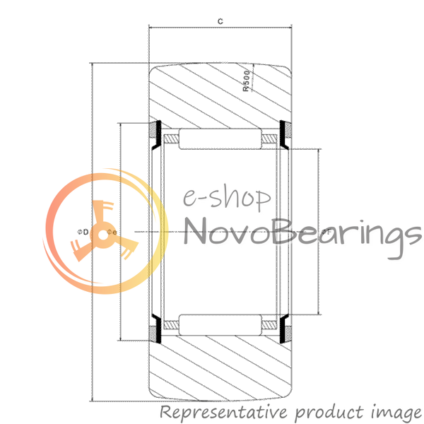 RNA2210LL/3AS NTN Bearing (58х90х22.7 mm.)
