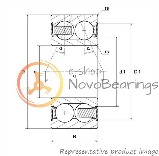 5201EEG15 SNR Bearing (12х32х15.9 mm.)