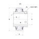 UC214G2T20 SNR Bearing (70х125х74.6 mm.)