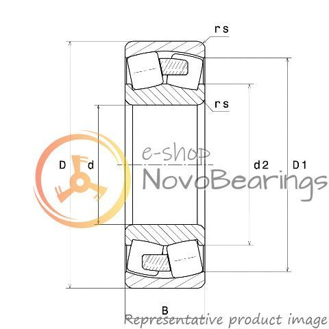 22208EMC3 SNR Bearing (40х80х23 mm.)