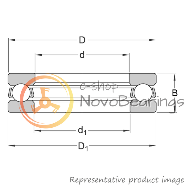 51228 SKF Bearing (140х200х46 mm.)