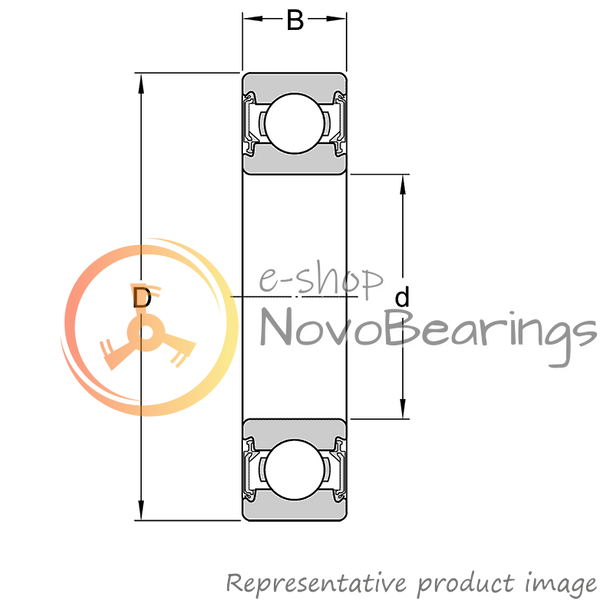 6203-2RSLTN9/HC5C3WT SKF Bearing (17х40х12 mm.)