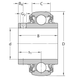 YAR 207-104-2LPW/SS SKF Bearing (31.75х72х42.9 mm.)