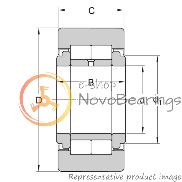 NUTR204X/3AS NTN Bearing (20х47х25 mm.)