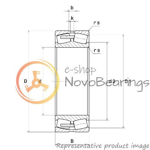 24144EMW33 SNR Bearing (220х370х150 mm.)
