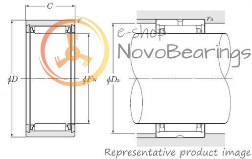 NKS65 NTN Bearing (65х85х28 mm.)