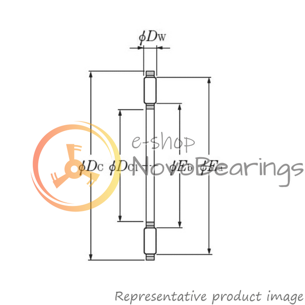 AXK1100 NTN Bearing (10х24х2 mm.)