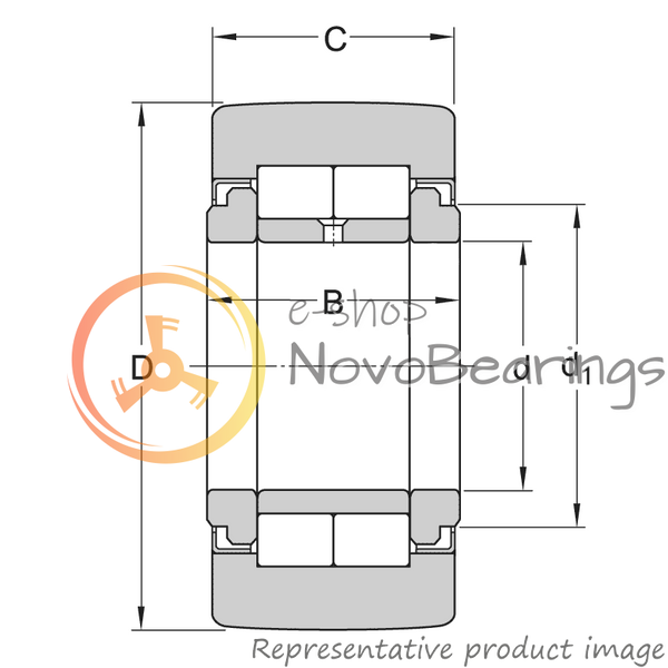 NUTR205/3AS NTN Bearing (25х52х25 mm.)