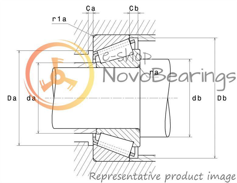 4T-32205 NTN Bearing (25х52х19.25 mm.)