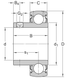 YAT 212-204 SKF Bearing (57.15х110х48.5 mm.)