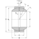 GEH 60 ES SKF Bearing (60х105х63 mm.)