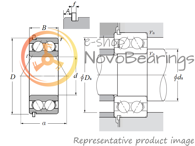 5306SNR NTN Bearing (30х72х30.2 mm.)