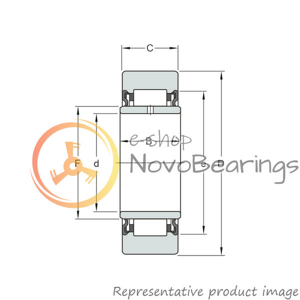 NA22/8XLL/3AS NTN Bearing (8х24х12 mm.)