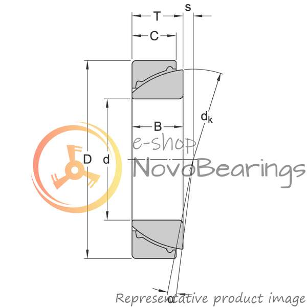 GAC 120 F SKF Bearing (120х180х38 mm.)
