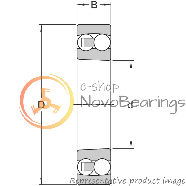 2218 K SKF Bearing (90х160х40 mm.)