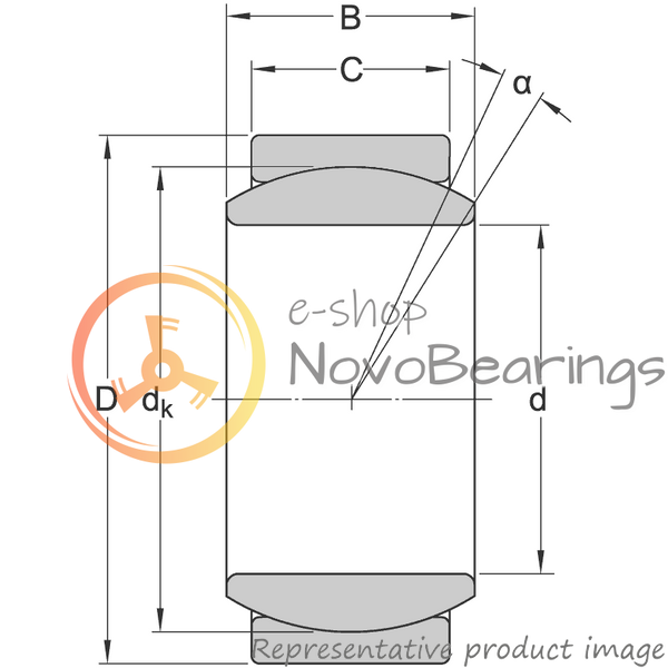 GE 10 E SKF Bearing (10х19х9 mm.)