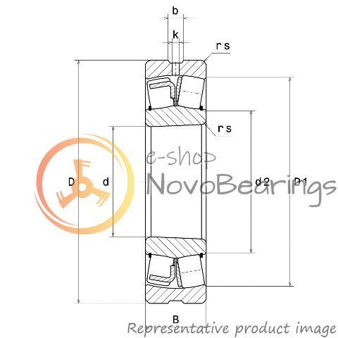 21309EAKW33 SNR Bearing (45х100х25 mm.)