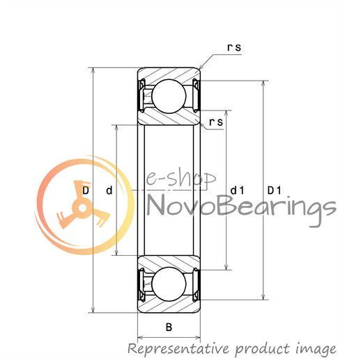 6001HVZZ SNR Bearing (12х28х8 mm.)