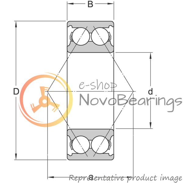 3322 A SKF Bearing (110х240х92.1 mm.)