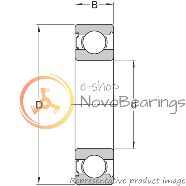 6314-Z/HC5C3S0 SKF Bearing (70х150х35 mm.)