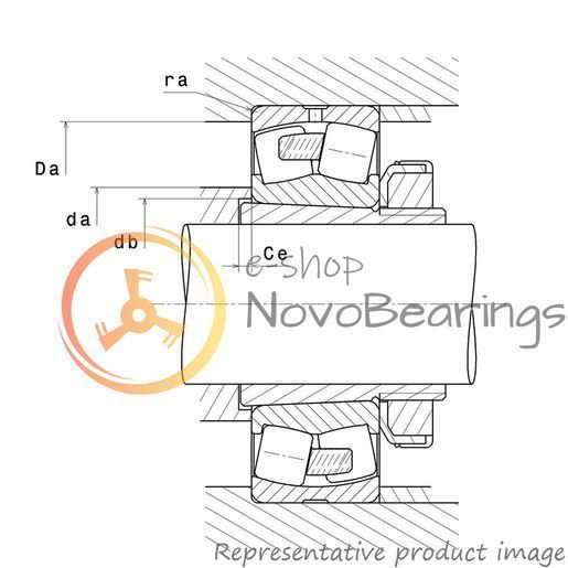 22209EMKW33 SNR Bearing (45х85х23 mm.)