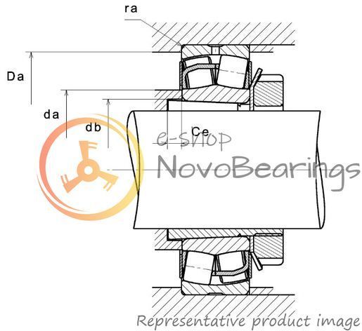 22217EAKW33ZZ SNR Bearing (85х150х36 mm.)
