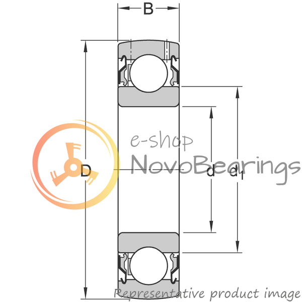 1726310 B-2RS1/VP274 SKF Bearing (50х110х27 mm.)