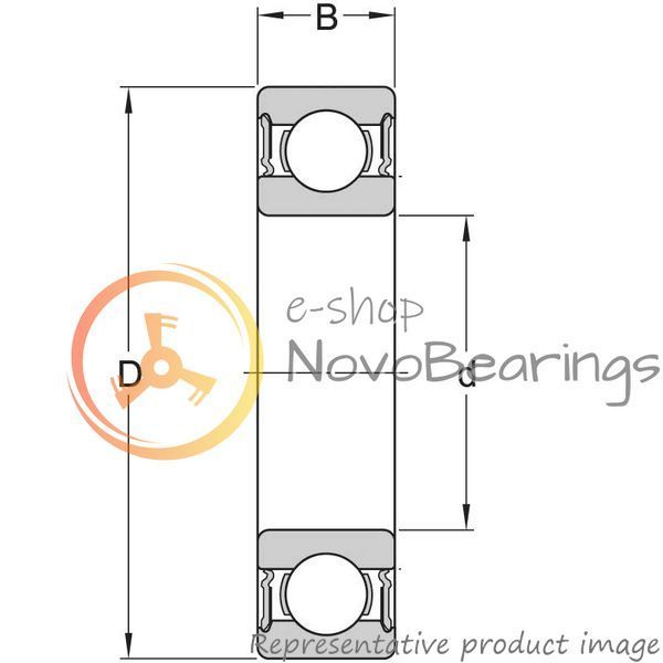 6215-2RS1/HC5C3WT SKF Bearing (75х130х25 mm.)