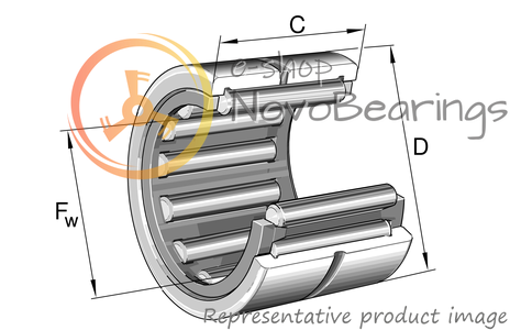 NK24/16R NTN Bearing (24х32х16 mm.)